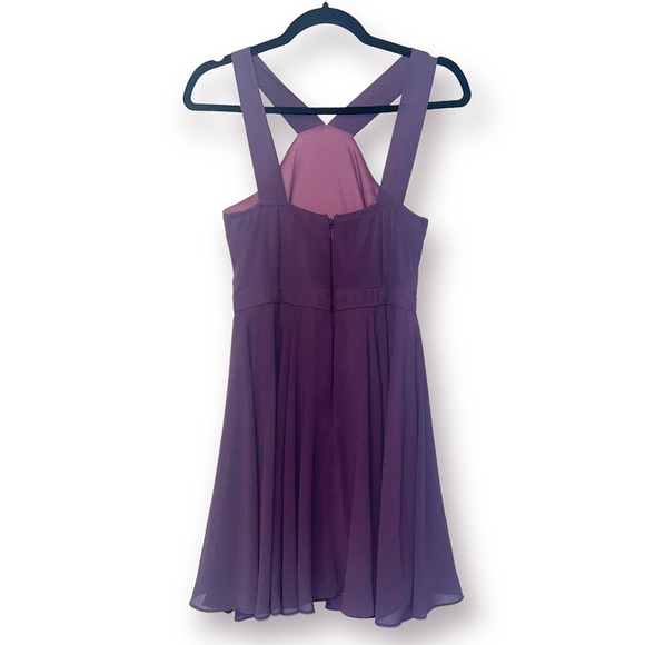 LULU’S | Purple Mini Skater Dress - Picture 7 of 14